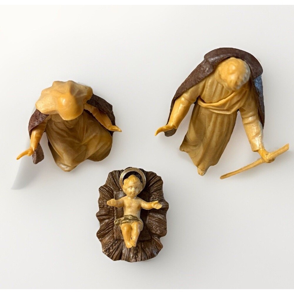 Vintage Depose Italy Christmas Nativity set, 10 PCs. Vintage Plastic - Picture 15 of 16